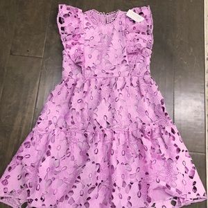 NWT Crosby by Mollie Burch Lavender Lace Dress